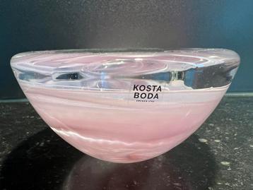 Vintage Kosta Boda Waxinelichthouder Pink Roze Anna Ehrner beschikbaar voor biedingen