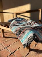 Ibiza style deken of plaid in blauwe kleuren 200 x 170 cm, Huis en Inrichting, Woonaccessoires | Plaids en Woondekens, Ophalen of Verzenden