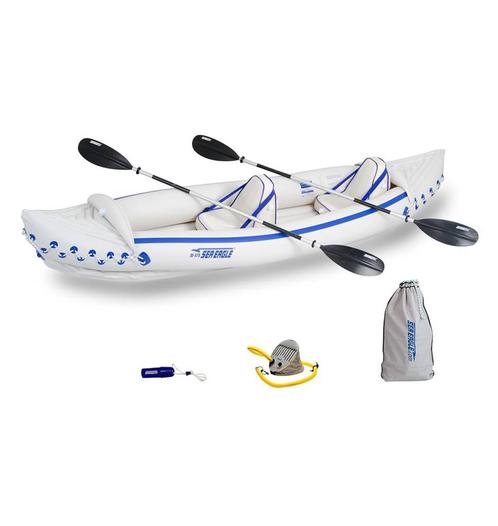 Sea Eagle SE-370 Opblaasbare Kajak - 2 Personen, Watersport en Boten, Kano's, Zo goed als nieuw, Kajak, Twee personen, Opblaasbaar