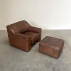 De Sede DS44 fauteuil vintage design jaren 60 70 80 leer, Huis en Inrichting, Fauteuils, Ophalen, 50 tot 75 cm, Gebruikt, Vintage design