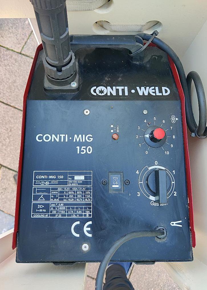 Conti-Weld mig 150, Doe-het-zelf en Verbouw, Gereedschap | Lasapparaten, Gebruikt, Overige typen, 150 tot 250 ampère, Ophalen