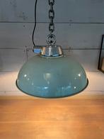 Industriële hanglamp groen, Huis en Inrichting, Lampen | Hanglampen, Minder dan 50 cm, Gebruikt, Ophalen of Verzenden