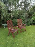 Hardhouten tuinstoelen ze, Tuin en Terras, Tuinstoelen, Ophalen, Gebruikt, Hout, Inklapbaar