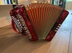 Hohner Club IIIM trekharmonica, Ophalen, Gebruikt, Met riemen, Overige formaten
