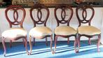 6 ANTIEKE EETKAMERSTOELEN., Antiek en Kunst, Antiek | Meubels | Stoelen en Banken, Ophalen
