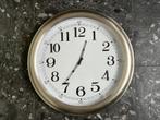 Metalen wandklok 60 cm, Ophalen, Gebruikt, Analoog, Wandklok