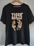Leuk heren tshirt tijgers XL Kiabi, Verzenden, Zwart, Maat 46/48 (XL) of groter, Zo goed als nieuw