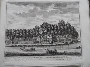 47 Nieuwersluis Huis Ouderhoek Kopergravure 1719 beschikbaar voor biedingen