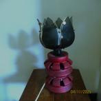 Lotus tafellamp 60e jaren, Gebruikt, Glas, Ophalen of Verzenden, Minder dan 50 cm