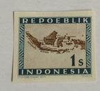 Indonesia 1949 Weense druk Nr.1A Proefdruk met volle gom, Ophalen of Verzenden, Postfris, Zuidoost-Azië