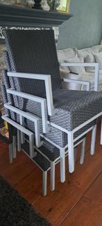 4 x tuinstoelen  -all weather chair ., Ophalen, Gebruikt, Kunststof, Stapelbaar