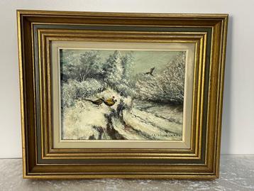 Oud Schilderij Fazanten beschikbaar voor biedingen