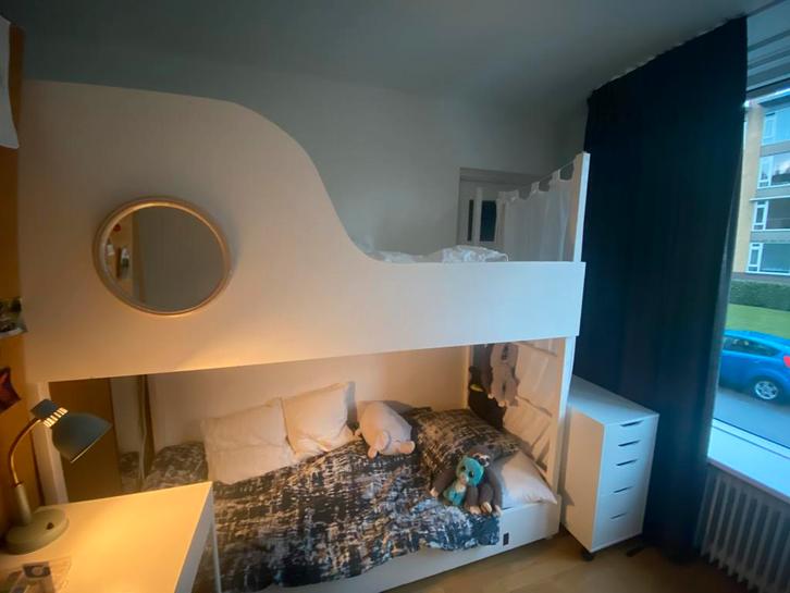 Veelzijdig Stapelbed kan als roomdivider 90x200, Huis en Inrichting, Slaapkamer | Stapelbedden en Hoogslapers, Zo goed als nieuw