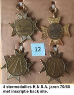 SCHIETSPORT, mooie set van 4 K.N.S.A. medailles, Ophalen of Verzenden, Overige materialen, Nederland