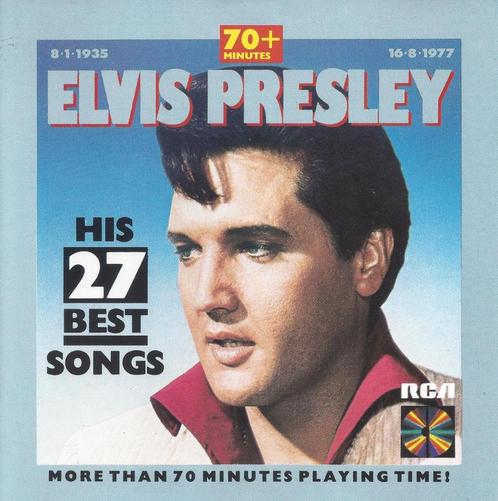 Elvis Presley - His 27 Best Songs CD, Cd's en Dvd's, Cd's | Pop, Zo goed als nieuw, 1980 tot 2000, Verzenden