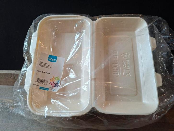 25x Beige Grillbakjes/Containers - Nieuw in Verpakking, Huis en Inrichting, Keuken | Keukenbenodigdheden, Nieuw, Ophalen of Verzenden