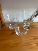 Set van drie glazen ter decoratie (w.o. Rosenthal), Ophalen, Zo goed als nieuw, Overige typen