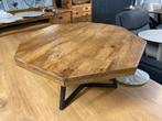 Nieuw 8-kantig Mango Houten Bijzettafel, Huis en Inrichting, Tafels | Bijzettafels, Ophalen, Nieuw, Overige vormen