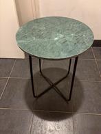 Bijzettafeltje, Minder dan 55 cm, Metaal of Aluminium, Rond, Zo goed als nieuw