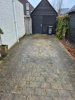 Gratis antraciet trommelsteen bestrating (18m2), Tuin en Terras, Tegels en Klinkers, Ophalen, Gebruikt, Klinkers, 10 m² of meer