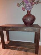 Prachtige sidetsble, stoere uitstraling, Huis en Inrichting, Tafels | Sidetables, Ophalen of Verzenden, 25 tot 50 cm, Rechthoekig