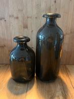 Set van 2 glazen vazen, Ophalen of Verzenden