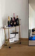 Dranken trolley, Huis en Inrichting, Minder dan 55 cm, Metaal of Aluminium, Ophalen of Verzenden, Zo goed als nieuw