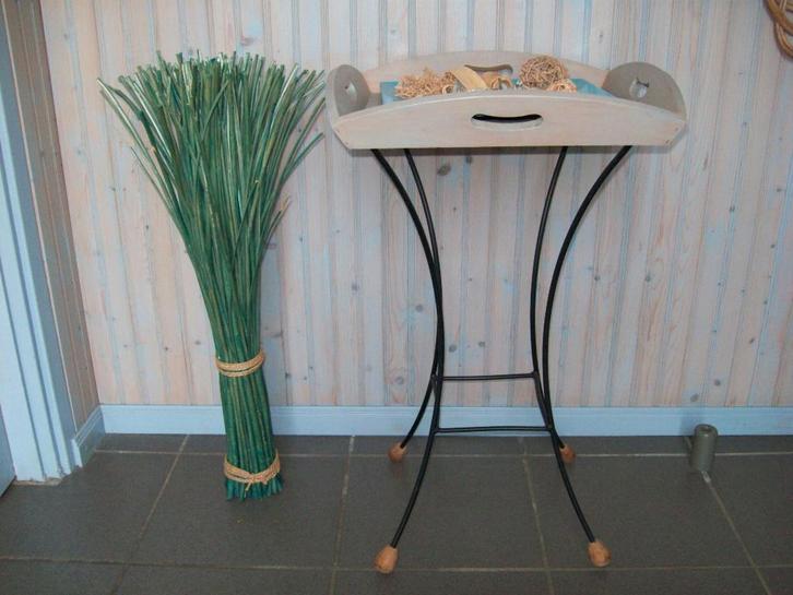 decoratie/bijzettafeltje, Huis en Inrichting, Tafels | Bijzettafels, Zo goed als nieuw, Vierkant, 60 cm of meer, Minder dan 55 cm