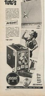 Retro reclame 1952 Gevaert Gevabox metalen foto-apparaat, Verzamelen, Retro, Verzenden, Overige typen