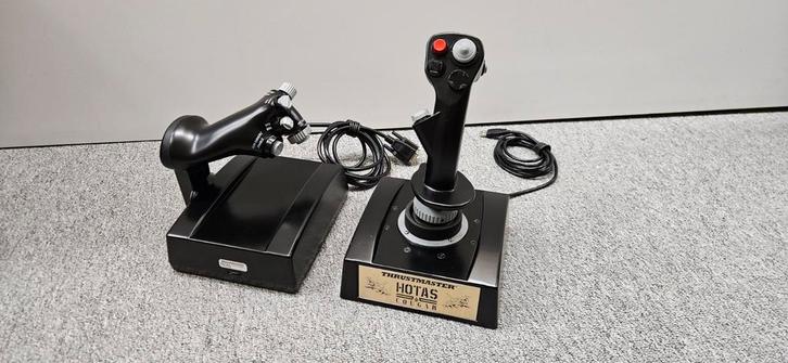 Thrustmaster F-16 Hotas Cougar set, Computers en Software, Joysticks, Zo goed als nieuw, Ophalen of Verzenden