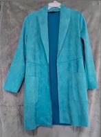 Nieuw! Prachtig suède achtig jasje van New Collection mt M/, Ophalen of Verzenden, Zo goed als nieuw, Blauw