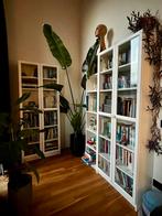 2 Billy Boekenkast met Oxberg Glazen Deuren, Huis en Inrichting, Ophalen, 200 cm of meer, 50 tot 100 cm, 25 tot 50 cm