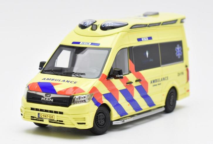 MAN TGE RLA Ambulance  23-116 van Scalemasters, Hobby en Vrije tijd, Modelauto's | 1:43, Nieuw, Auto, Overige merken, Ophalen of Verzenden
