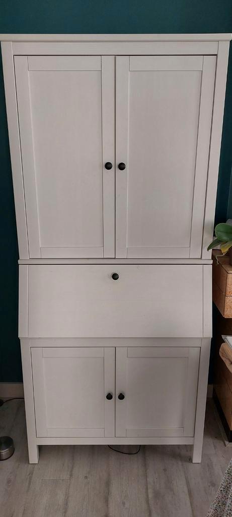Ikea Hemnes Secretaire met Opbouw, Huis en Inrichting, Kasten | Secretaires, Gebruikt, Ophalen