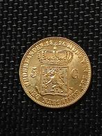 5 Gulden Willem I 1826 Gouden naslag vergulding vijfje, Verzenden, 5 gulden, Goud, Koning Willem I