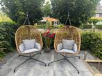 2 hangstoelen (egg), Tuin en Terras, Tuinstoelen, Ophalen, Zo goed als nieuw
