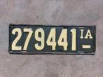 Kentekenplaat 1916 1917 1918 Iowa USA Nummerplaat Nummerbord, Verzamelen, Ophalen of Verzenden, Gebruikt, Auto's