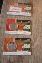 JOHAN CRUIJFF IN  COINCARD B.U.  U.N.C.  EERSTE NDAG ENVELOP, Postzegels en Munten, Munten | Nederland, Ophalen of Verzenden, Koningin Beatrix