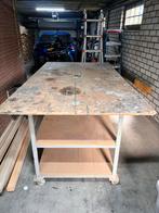 Werktafel op wielen - Mobiele werkbank, Doe-het-zelf en Verbouw, Werkbanken, Ophalen, Gebruikt, 120 tot 170 cm