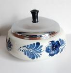 Delfts blauwe tabakspot met deksel, gesigneerd, Ophalen of Verzenden