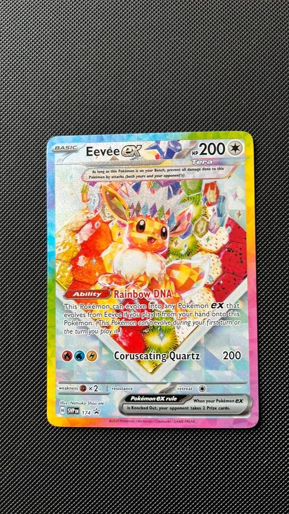 Eevee svp 174, Hobby en Vrije tijd, Verzamelkaartspellen | Pokémon, Zo goed als nieuw, Ophalen