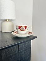 Kop met schotel van Foley bone china 1850 broadway, Antiek en Kunst, Antiek | Servies los, Ophalen of Verzenden