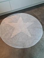 Vloerkleed lichtblauw met witte ster. Diameter 150cm, Ophalen of Verzenden, Zo goed als nieuw