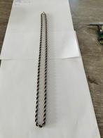 Antieke zilveren koord ketting., Verzenden, Zilver, Ketting