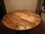 Ronde mangohouten eettafel - 150cm, Huis en Inrichting, Ophalen, Rond, Zo goed als nieuw, Vier personen