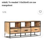 Tv meubel mangohout, Huis en Inrichting, Kasten | Televisiemeubels, Nieuw, Minder dan 100 cm, 25 tot 50 cm, Ophalen