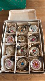 Doos antieke glazen deukballen kerst, Diversen, Kerst, Ophalen, Gebruikt