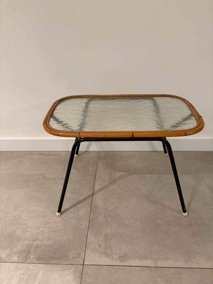 Rohé Noordwolde vintage salontafel Dirk van Sliedregt, Huis en Inrichting, Tafels | Salontafels, Zo goed als nieuw, Minder dan 50 cm