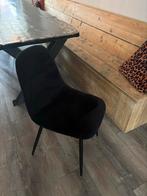 Mooie zwarte eetkamerstoel 4x, Huis en Inrichting, Stoelen, Ophalen, Gebruikt, Zwart, Metaal