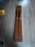 Houten schouw pilaren, Ophalen